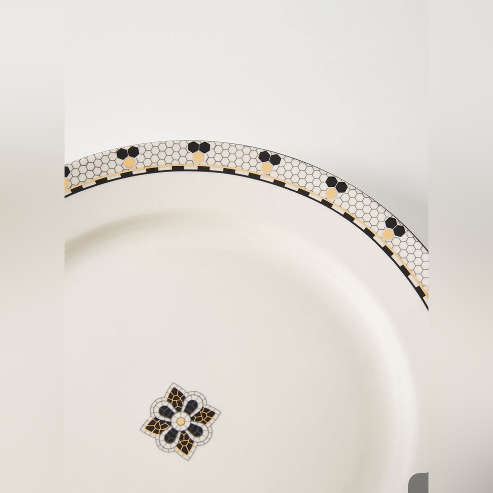 Anthropologie The Bistro Tile Stoneware Dinner Plates, Set of 4, NWT - Picture 2 of 6